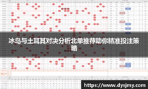 冰岛与土耳其对决分析北单推荐助你精准投注策略